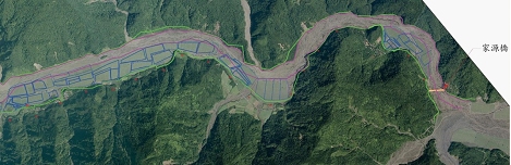 河川公地種植許可使用之現況圖