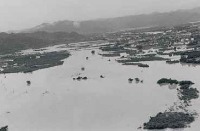 民國78年大里溪溢淹災情