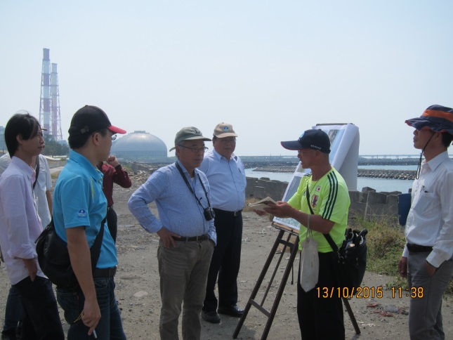 第六河川局邀請日本專家來台指導「人工養灘之規畫執行與離岸堤群佈設成效評估」