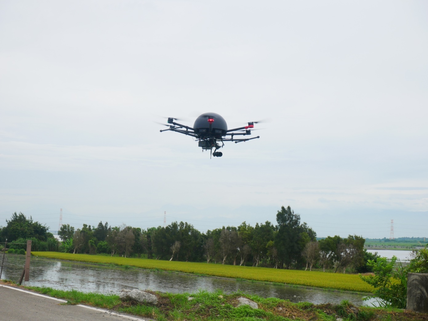 空拍機（UAV）淹水調查演練