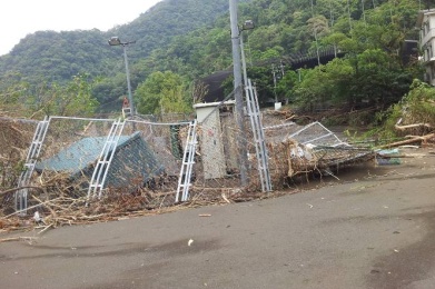 蘇迪勒風災後　下水道設備受災積極搶修