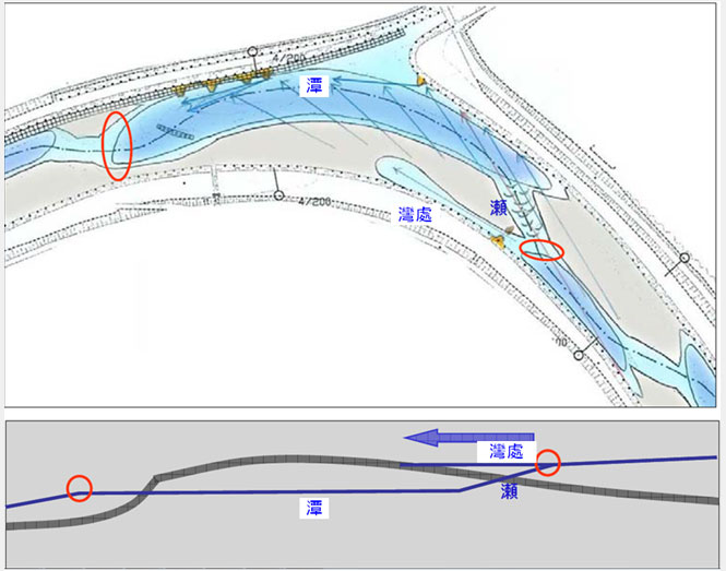 圖2 岩野川工程平面及斷面示意圖