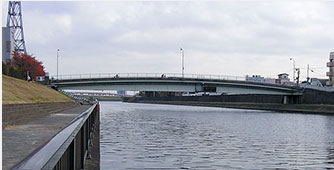 照片三隅田川志茂橋(從上游拍攝)