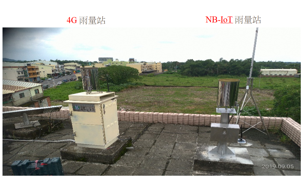圖2-NB-IoT傳輸方式雨量站