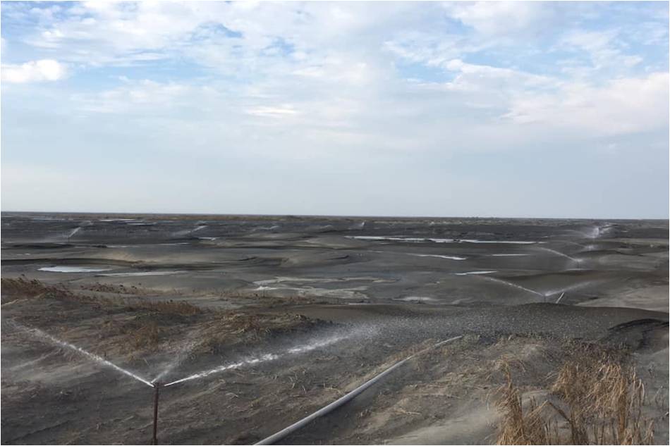 麥寮出海口200公頃大沙洲灑水措施防制揚塵