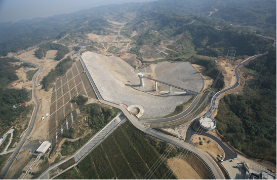 Photo of Baoshan Second Reservoir after completion