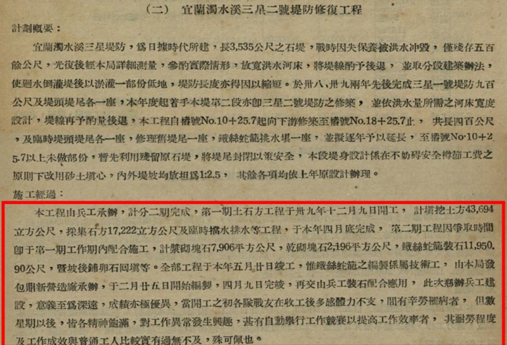 臺灣省建設廳水利局編撰之「四十年度年報」