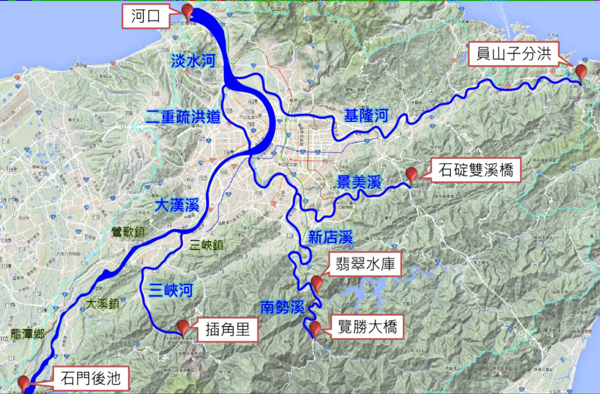 圖二十四 洪水預報系統演算範圍